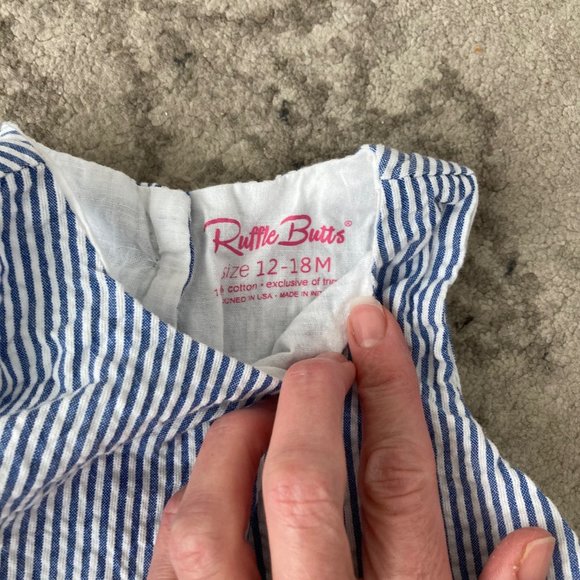 Ruffle Butts Ric Rac Swing Top and Bloomer Set with matching Woven Headband - Picture 6 of 13